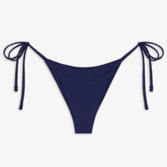New! Frankie's Bikinis Deep Navy Blue Mackenzie string Bottom 1648 - Picture 1 of 9